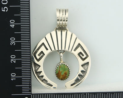 Navajo Sterling Silver Necklace Pendant Handmade Authentic Vintage Signed C