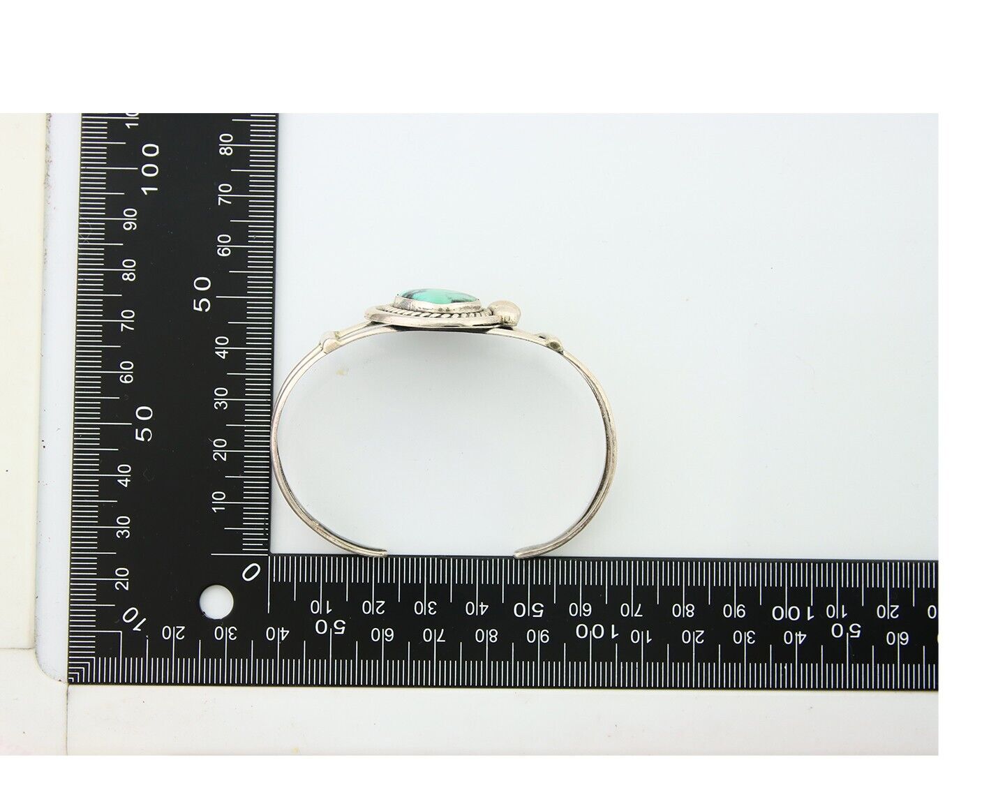 Navajo Bracelet 925 Silver Turquoise Cuff Artist Signed C Montoya C.80's