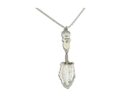 Navajo Turquoise Necklace 925 Silver Artist Signed M Montoya C.80's