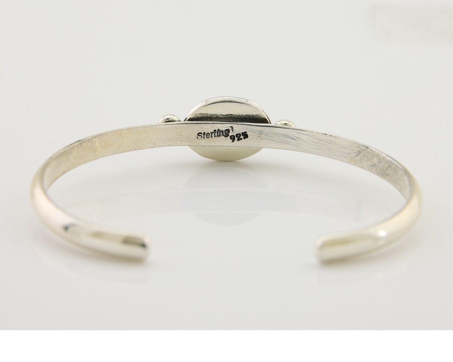 Navajo Kingman Turquoise Bracelet 925 Silver Artist Native American C.80's