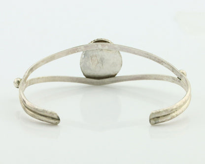 Navajo Bracelet 925 Silver Sleeping Beauty Turquoise Native Artist C.80's