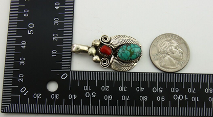 Navajo Necklace 925 Silver Spiderweb Turquoise Artist Signed Justin Morris C80s