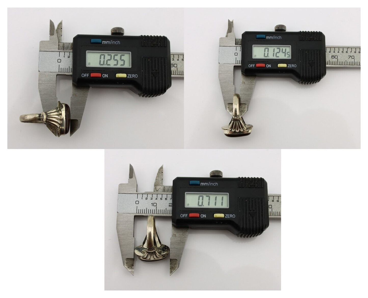 Navajo Handmade Ring 925 Silver Natural High Grade Fire Opal Native Artist C.80s