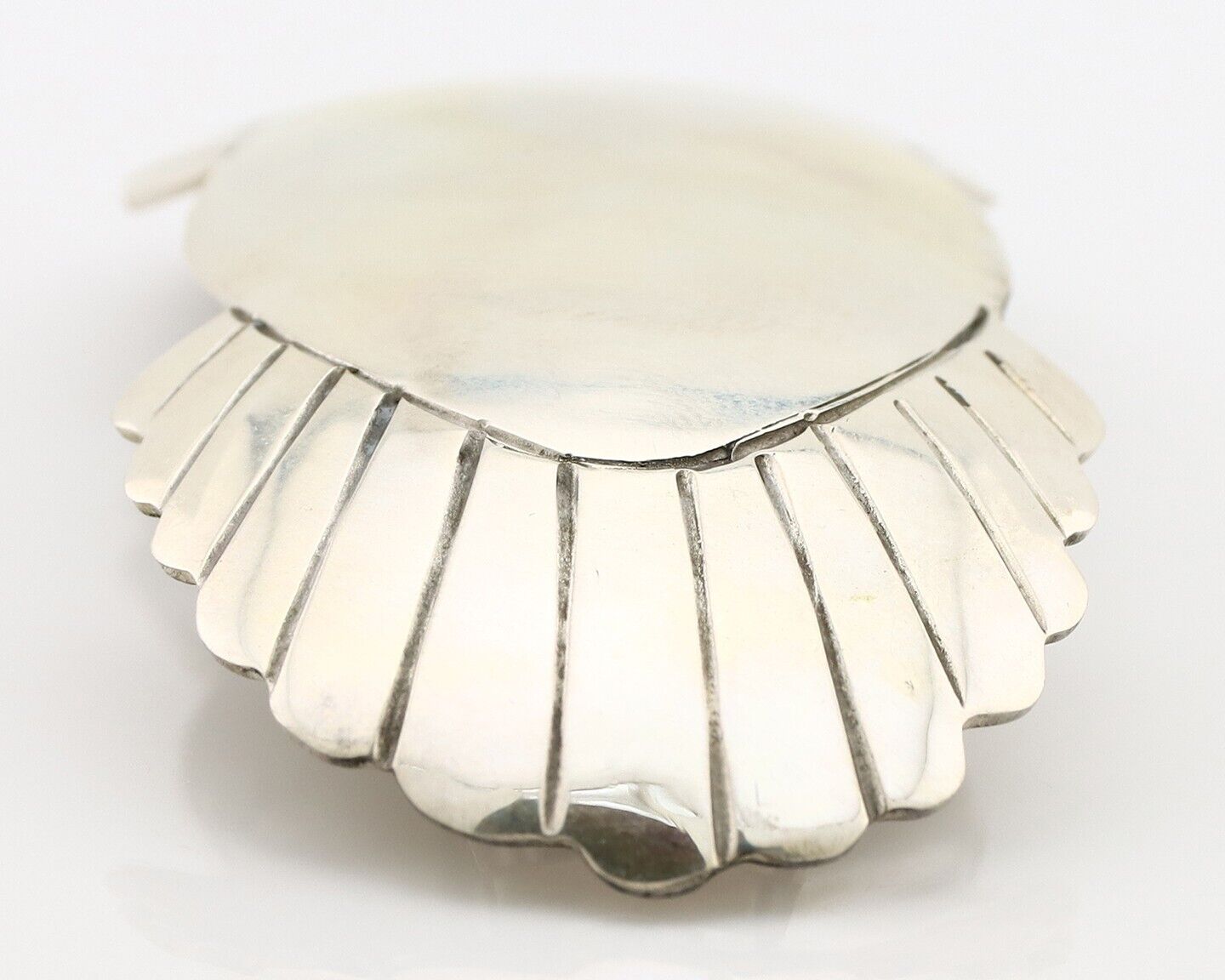 Women's Navajo Hair Clip Hand Stamped 925 Silver Artist Signed C Montoya C.80's