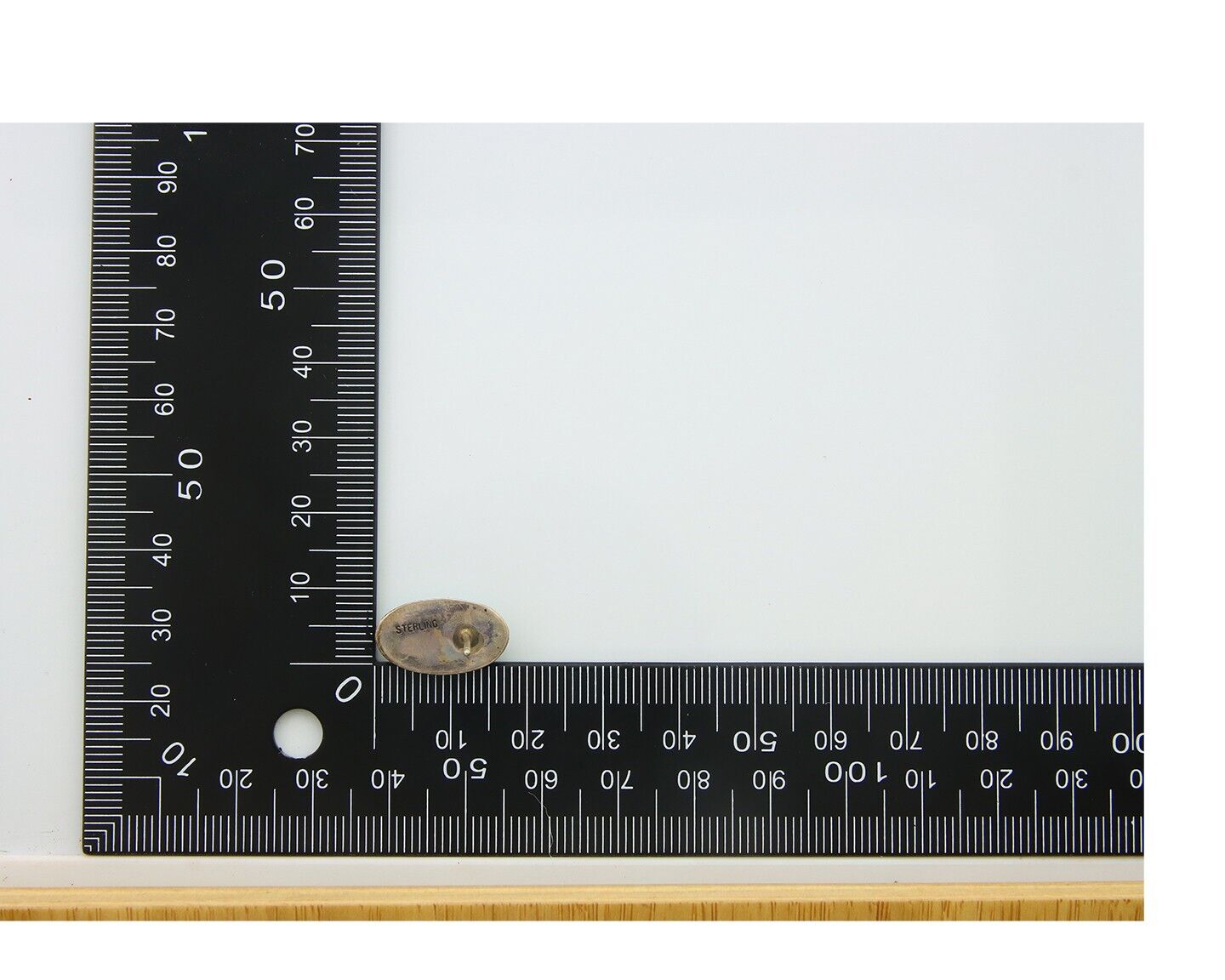 Navajo Earrings 925 Silver Hand Stamped Natural Turquoise Native Artist C.80's