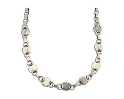 Navajo Turquoise Necklace 925 Silver Natural Blue Native American Artist C.80's