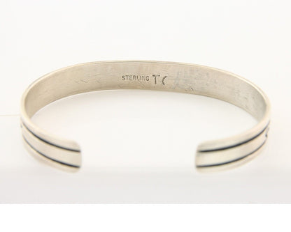 Navajo Bracelet 925 Silver & 12k Yellow Gold Filled Signed Thomas Singer C.80's