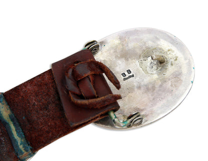 VTG Unworn Navajo Benny Benally .925 Silver Handmade Concho Belt