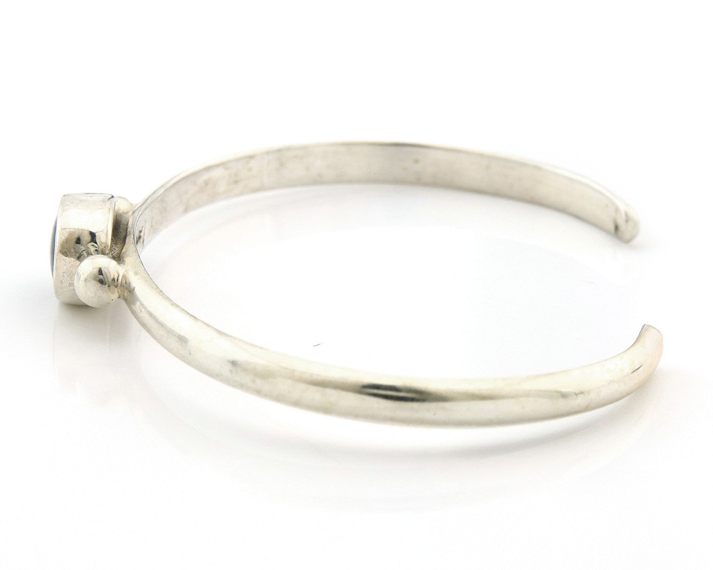 Navajo Cuff Bracelet Sterling Silver Natural Mined MOP Native Artist