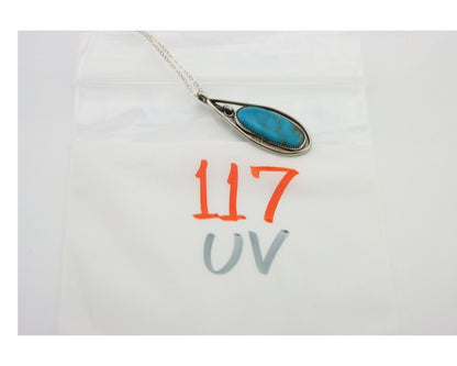 Navajo Necklace 925 Silver Natural Turquoise Native American C.80's