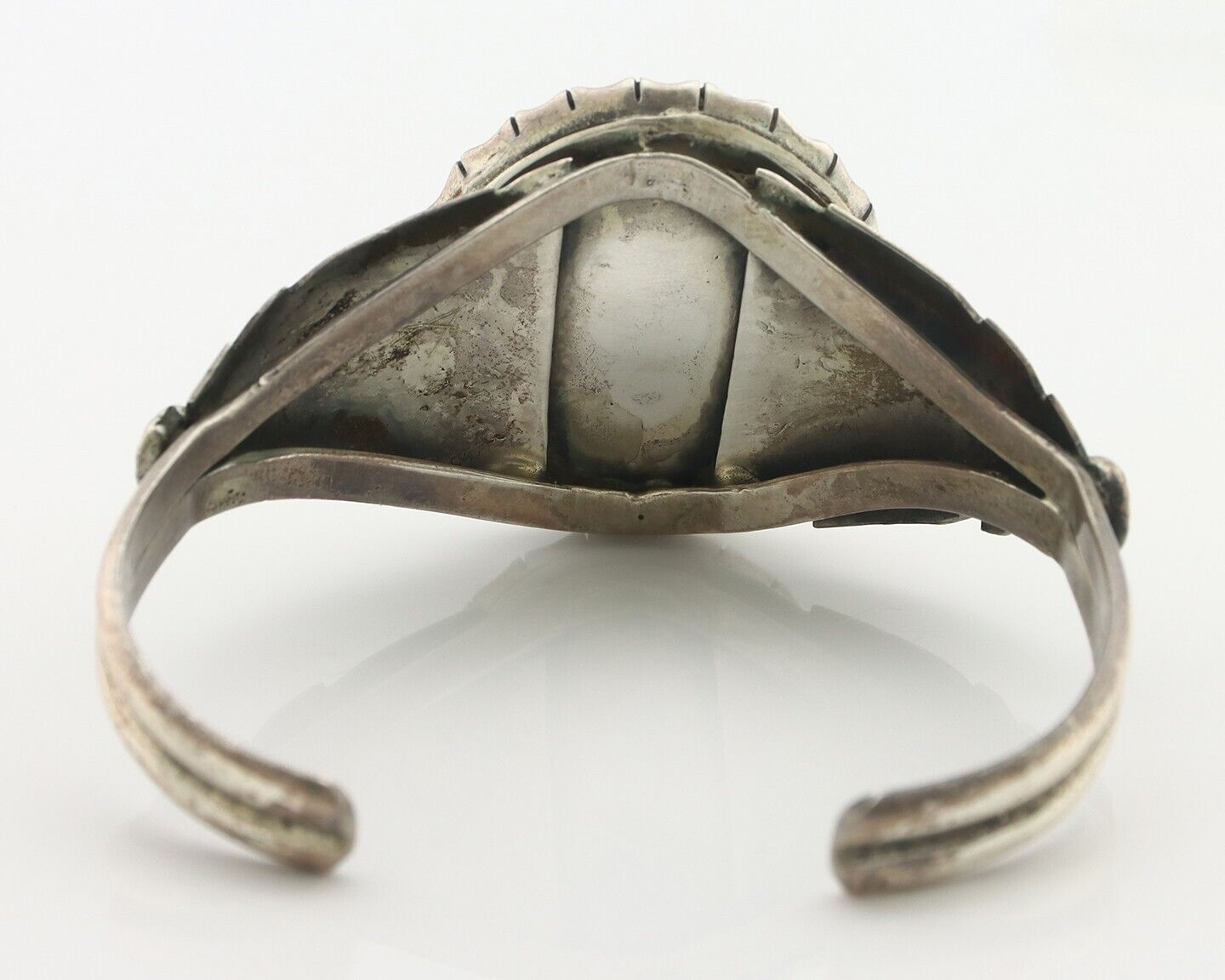 Navajo Bracelet 925 Silver Mine 8 Turquoise Native American Artist C.80's