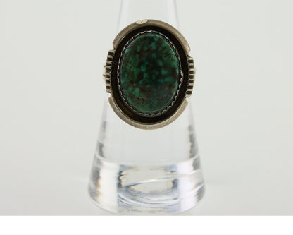 Navajo Ring 925 Silver Turquoise Artist Siged William Denetdale C.80's