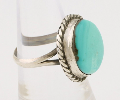 Navajo Handmade Ring 925 Silver Turquoise Native American Artist C.80's
