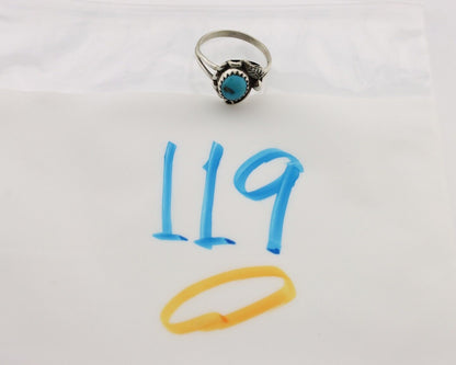 Navajo Ring 925 Silver Turquoise Artist Signed SkyStone Creations C.80's