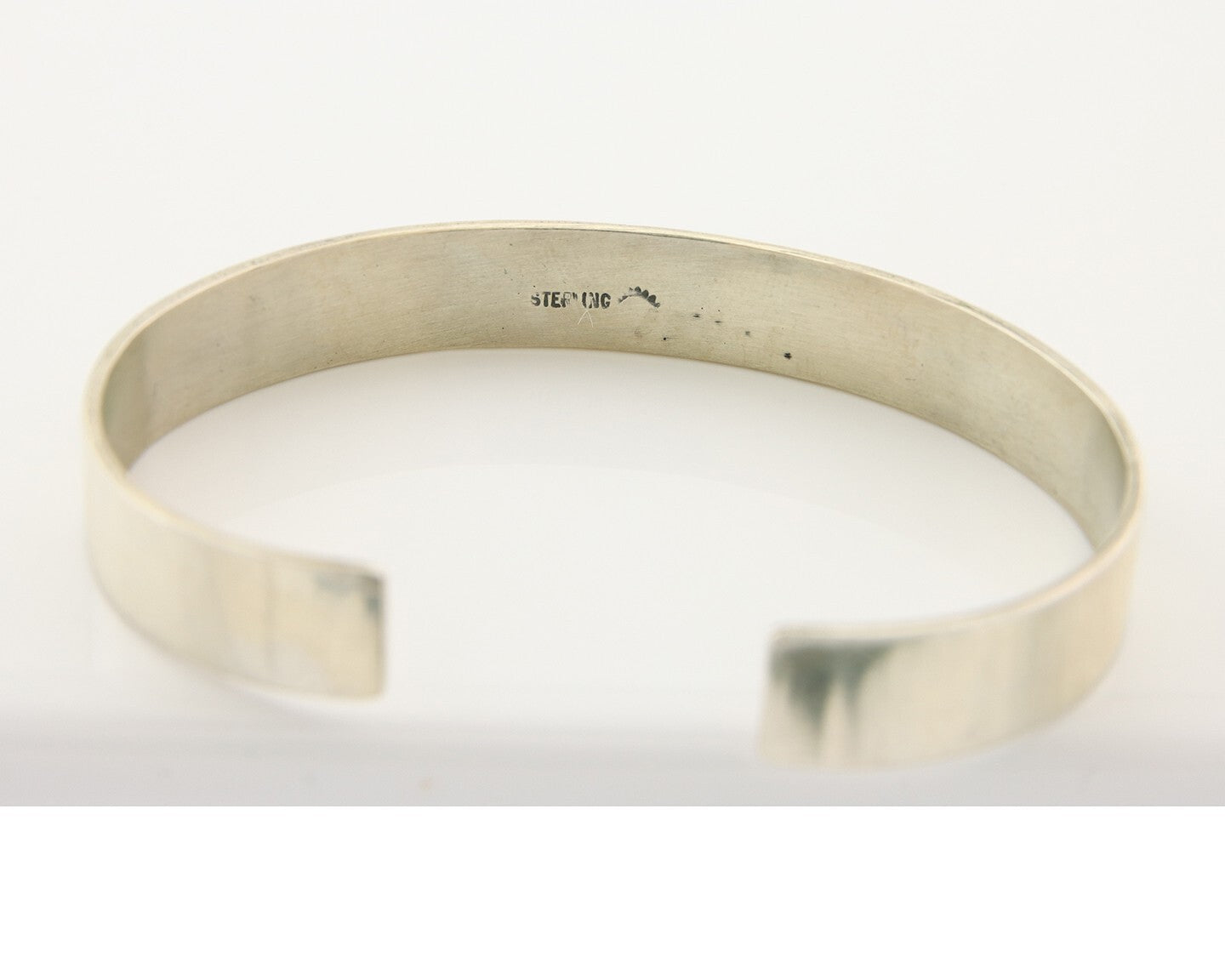 Hopi Bracelet 925 Silver Handmade Artist Signed Half Sun C.80's