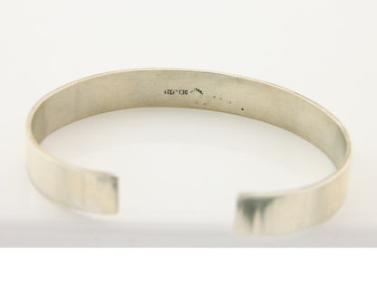 Hopi Bracelet 925 Silver Handmade Artist Signed Half Sun C.80's