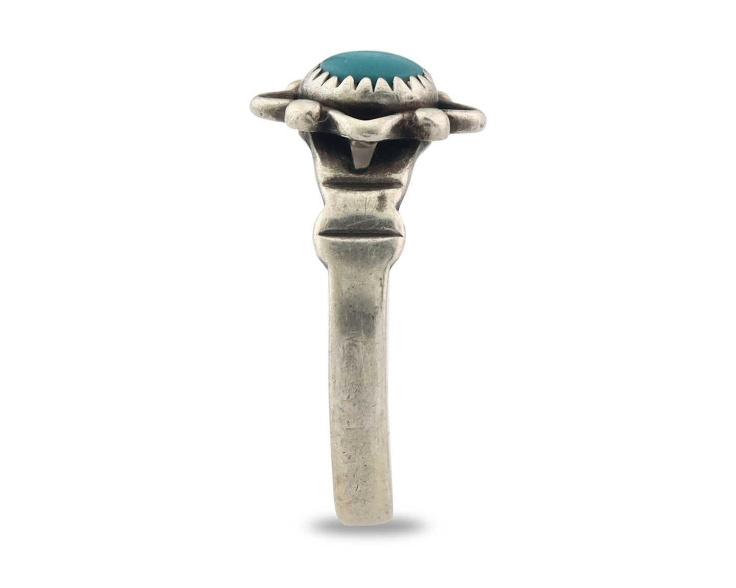 Vintage Navajo Ring 925 Sterling Silver Traditional Authentic Turquoise