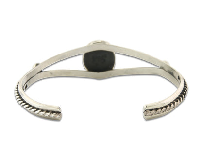 Vintage Navajo Bracelet 925 Silver Turquoise Tranditional Handmade Signed Gecko