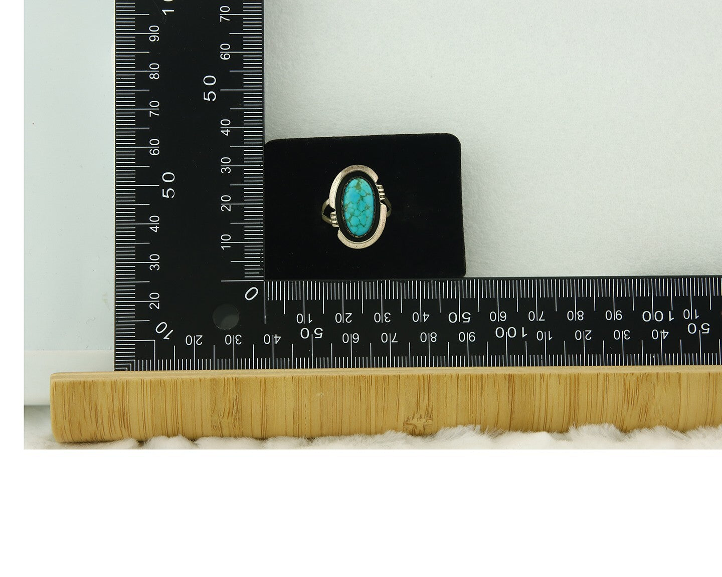 Vintage Navajo Ring 925 Sterling Silver Authentic Turquoise Handmade Size 6.5