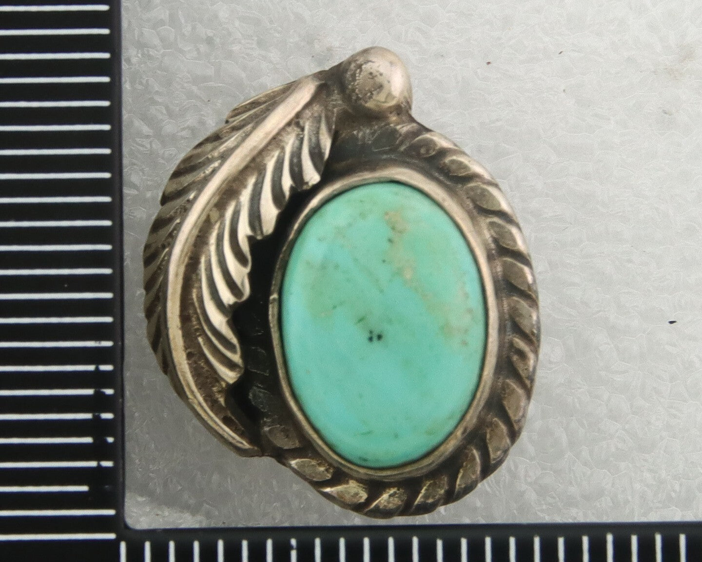 Navajo Earrings 925 Silver Natural Turquoise Native American Artist C.80's