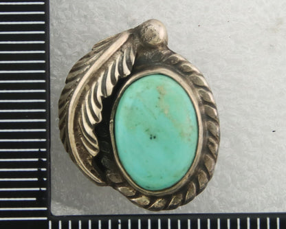 Navajo Earrings 925 Silver Natural Turquoise Native American Artist C.80's