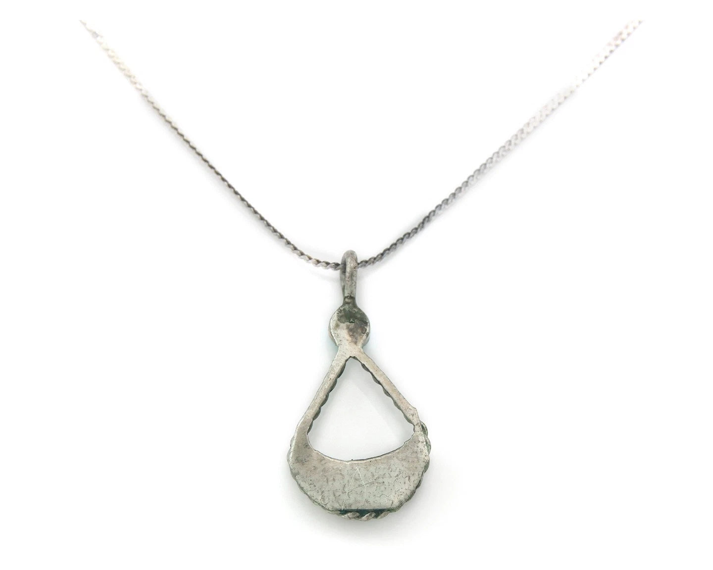 Navajo Necklace Sterling Silver Natural Blue Turquoise Vintage