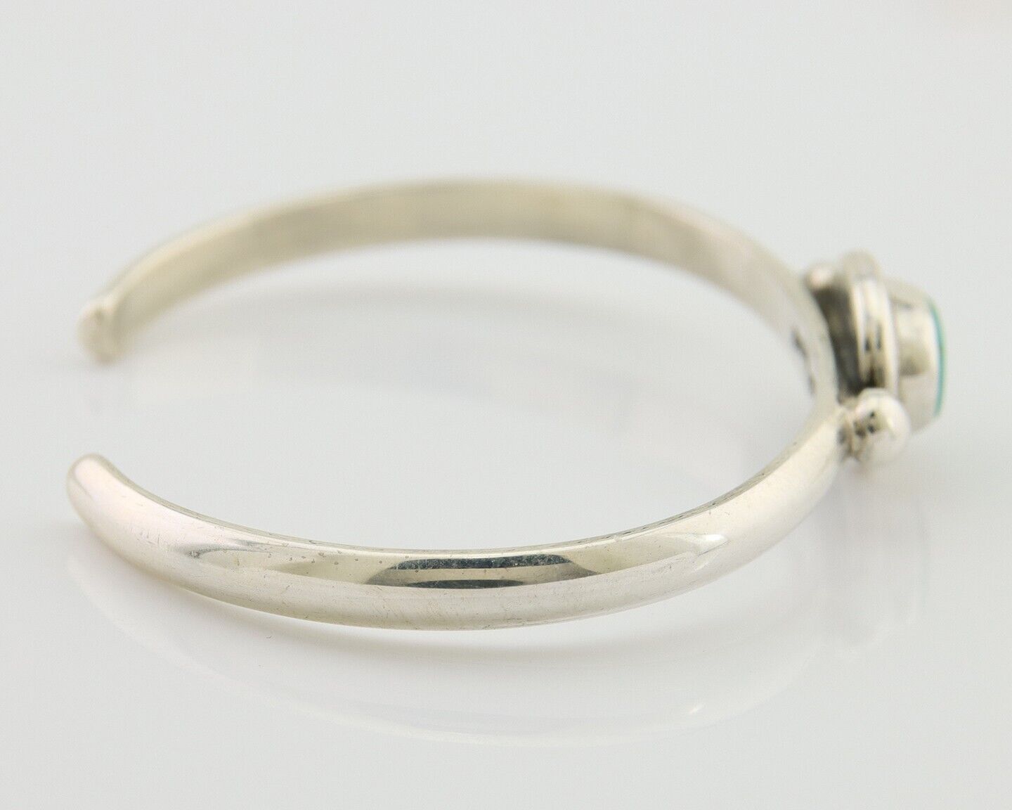 Navajo Kingman Turquoise Bracelet 925 Silver Artist Native American C.80's