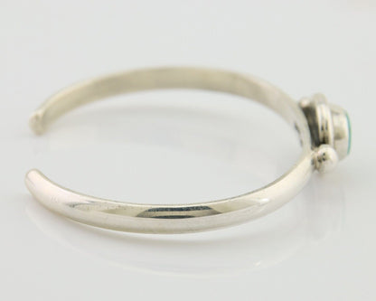 Navajo Kingman Turquoise Bracelet 925 Silver Artist Native American C.80's