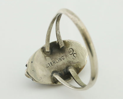 Navajo Handmade Ring 925 Silver Sleeping Beauty Artist Signed SC C80s