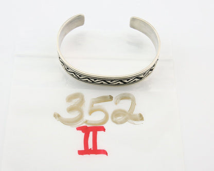 Navajo Bracelet 925 Silver Artist Signed Thomas Singer Cuff Made in the 1980's