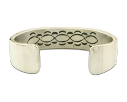 Navajo Bracelet Gold & 925 Silver Handmade 16.5 mm Wide Signed Mary & Ken Bill