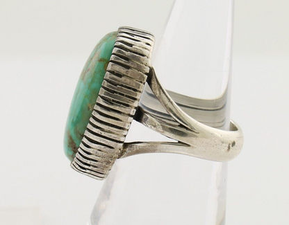 Navajo Handmade Ring 925 Silver Turquoise Signed Native American C.80's