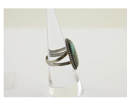 Navajo Ring 925 Silver Turquoise Native American Artist C.80's