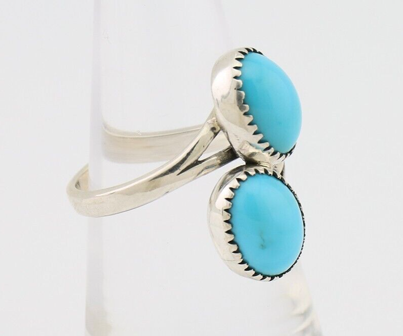 Navajo Handmade Ring 925 Silver Turquoise Native American Artist C.80's