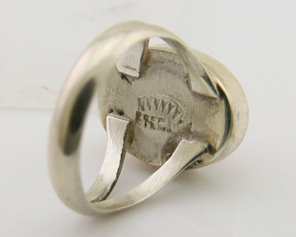 Navajo Ring 925 Sterling Silver Natural Gemstones Artist Signed Sunrise C.80's