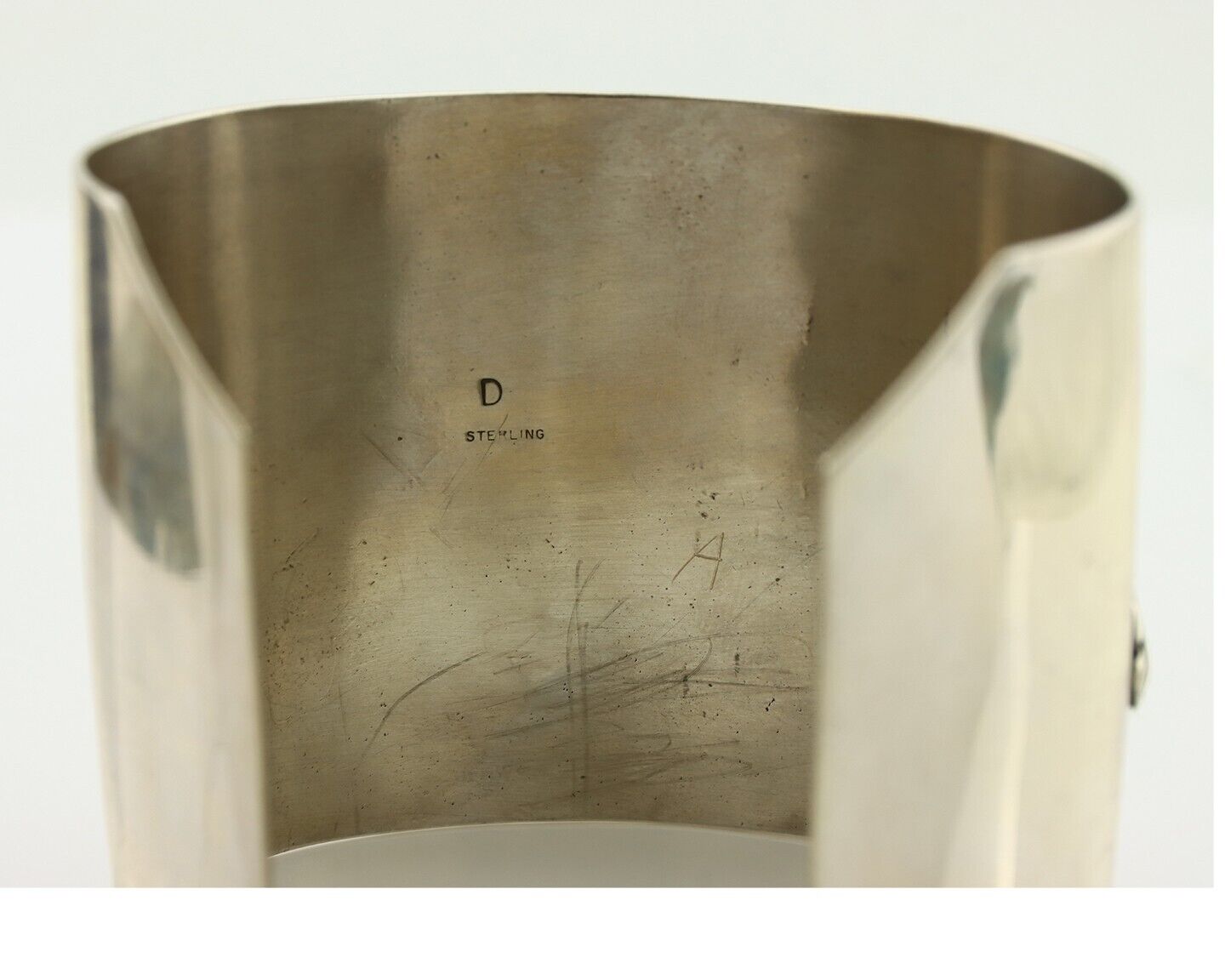 Navajo Bracelet 925 Silver Natural Blue Turquoise Signed David Zachary C.80's