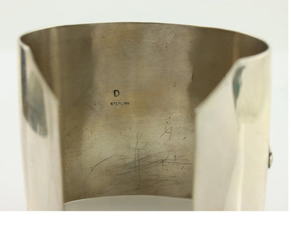 Navajo Bracelet 925 Silver Natural Blue Turquoise Signed David Zachary C.80's