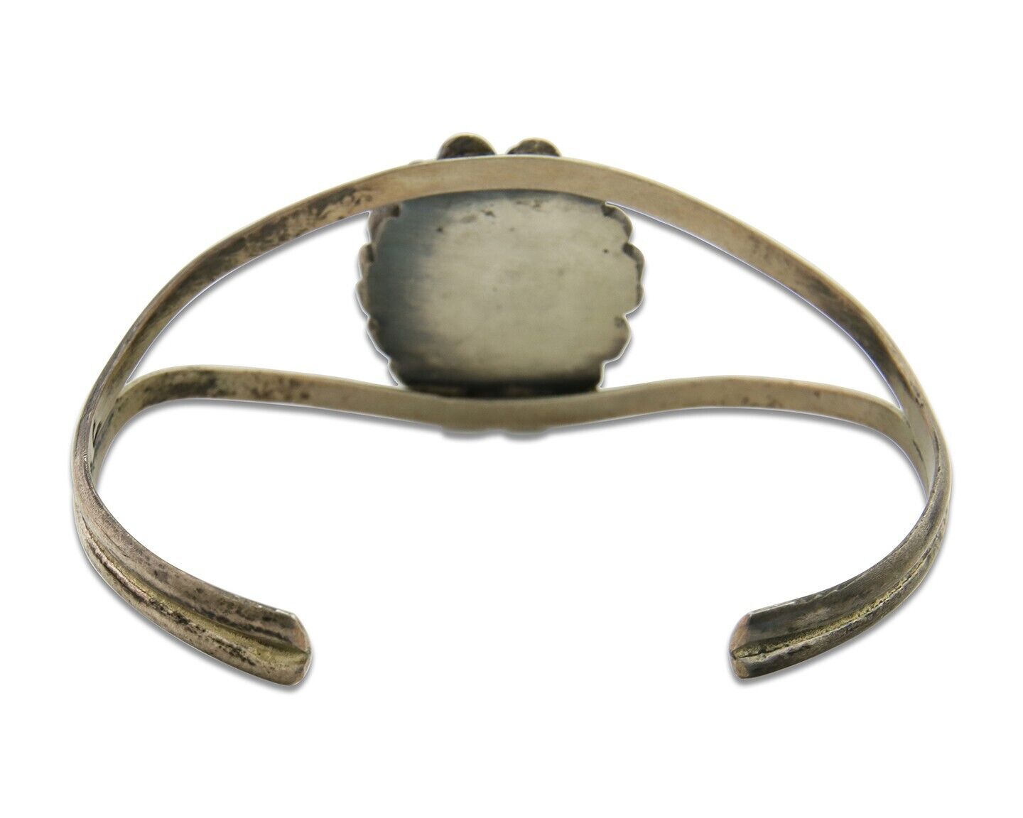 Navajo Cuff Bracelet 925 Silver Turquoise Cuff Native American Artist C.80's