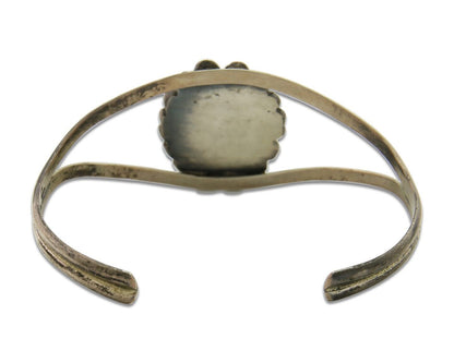 Navajo Cuff Bracelet 925 Silver Turquoise Cuff Native American Artist C.80's