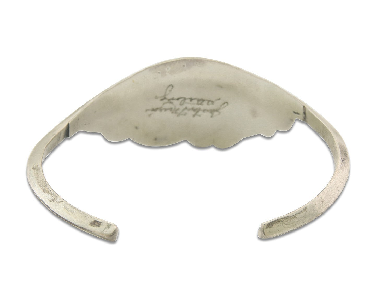 Navajo Bracelet 925 Silver Coral & Turquoise Cuff Signed Justin Morris C.80's