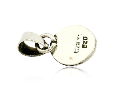 Navajo Hand Stamped Natural Mined Cornelian in .925 SOLID Silver Pendant