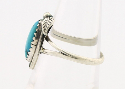 Navajo Ring 925 Silver Turquoise Artist Signed SkyStone Creations C.80's