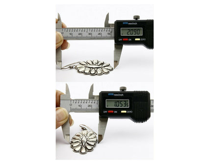 Navajo .925 SOLID Silver Shield J Hook Drop Dangle Earrings