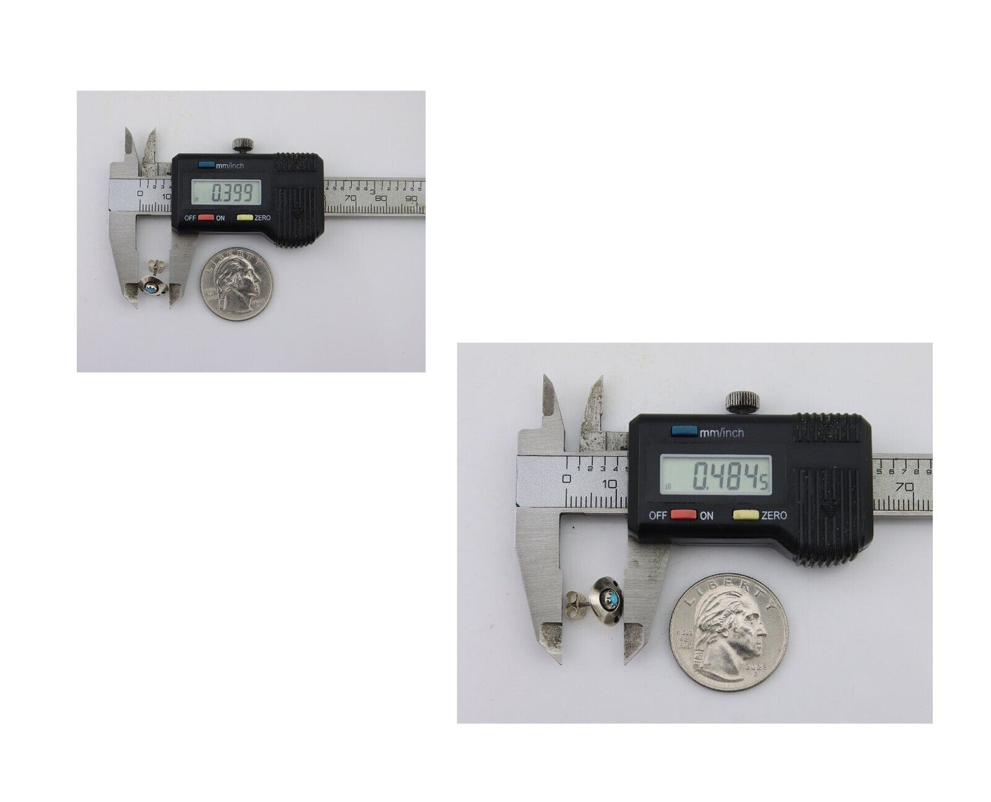 Navajo Paw Earrings 925 Silver Turquoise Native American Artist C.80's