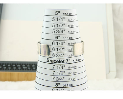 Navajo Bracelet Gold & 925 Silver Handmade 16 mm Wide Signed Thomas Singer C80s