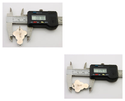 Navajo Earrings 925 Silver Natural Turquoise Artist Signed Roie Jaque C.80's