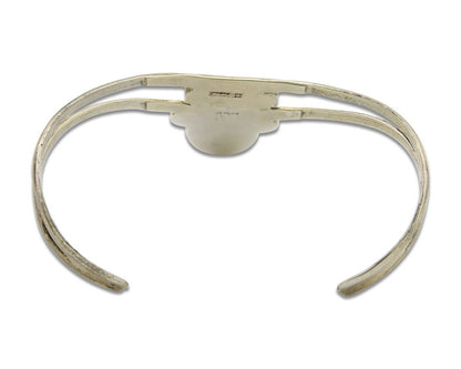 Navajo Cuff Bracelet 925 Silver Turquoise Cuff Native American Artist C.80's