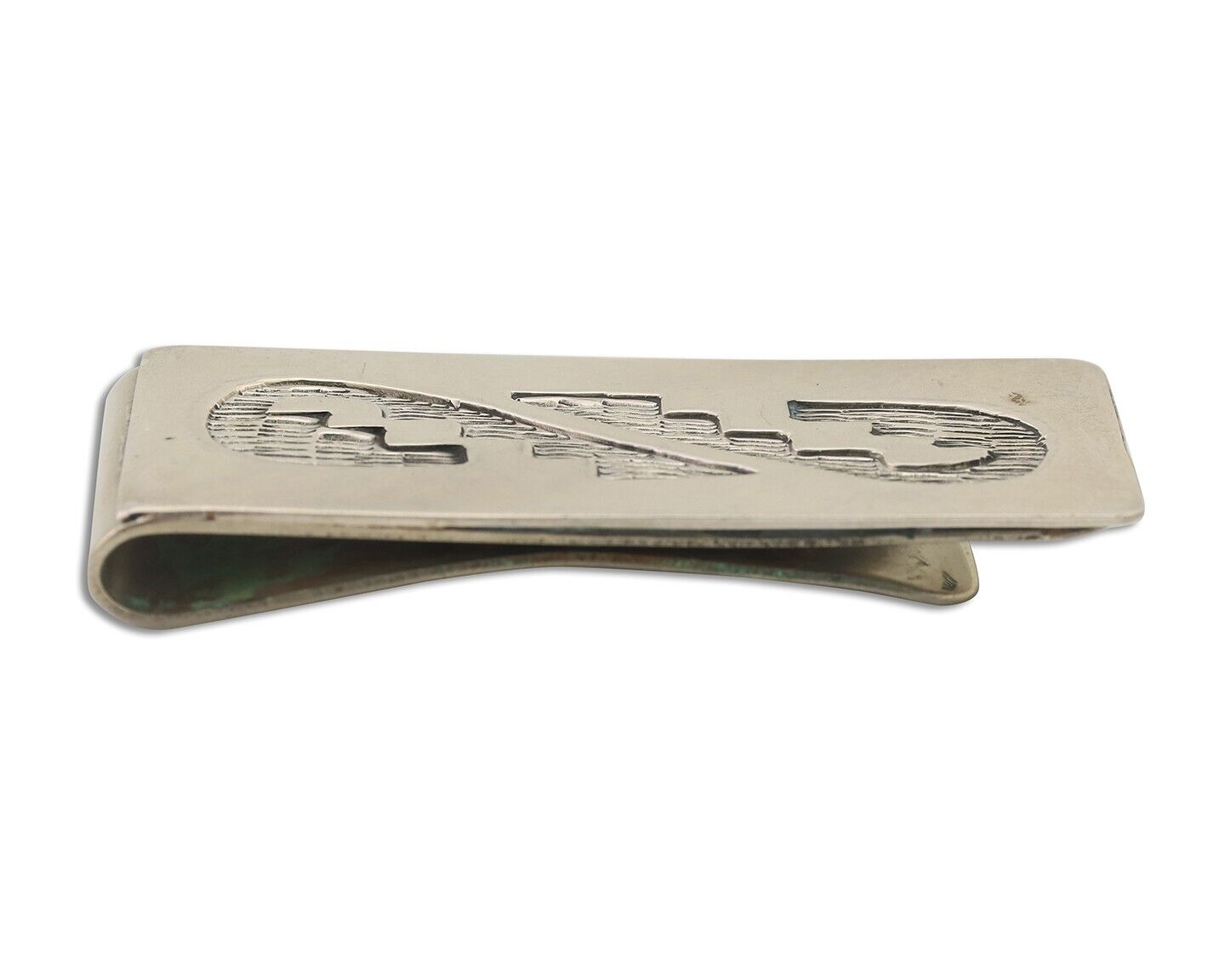 Navajo Money Clip Handmade .925 Silver & .999 Nickle C.80's