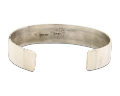 Navajo Bracelet 925 Silver & 12K Gold Cuff Artist Signed Randall Endito C.80's
