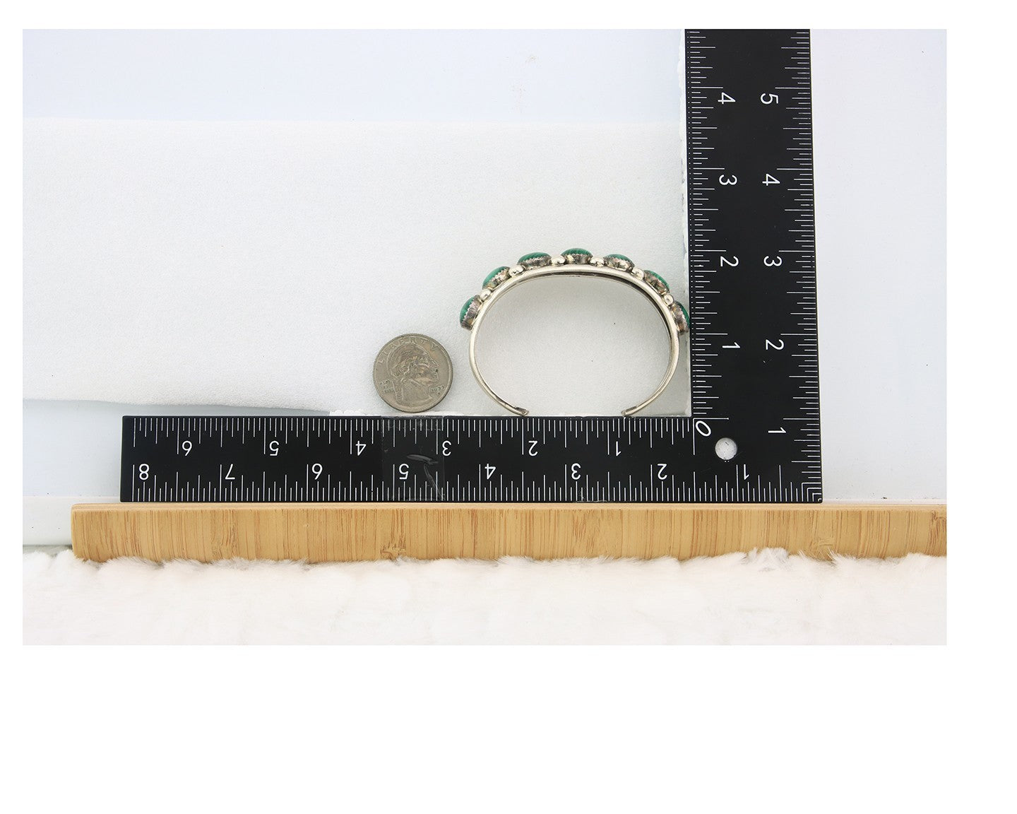 Navajo Cuff Bracelet Sterling Silver Natural Malachite Vintage Signed Pat Yazzie